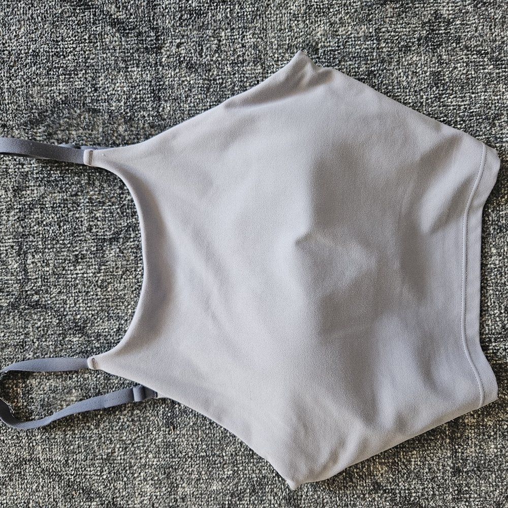 Athleta Light Gray Textured Top